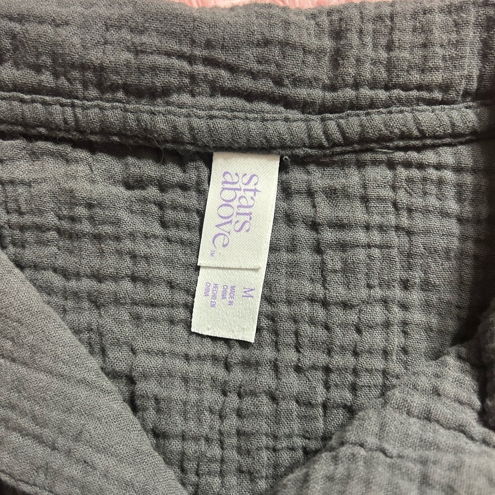 Gray and Pink Button-Down Shirts tops - Picture 3 of 4